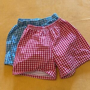 Pair of gingham short toddler 4T